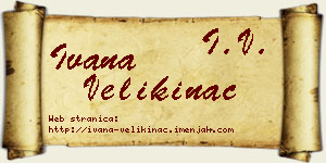 Ivana Velikinac vizit kartica